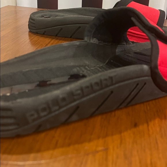 Polo Sport Ralph Lauren Slides Sandals Shoes Vintage red Mens Size 13 main image 6